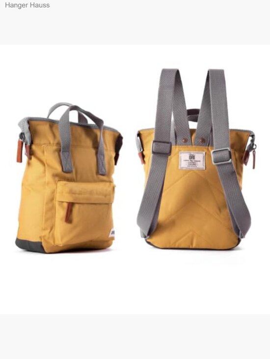 Small Tote Backpack, Nylon, Wide Mouth, Chunky Zippers, 7L